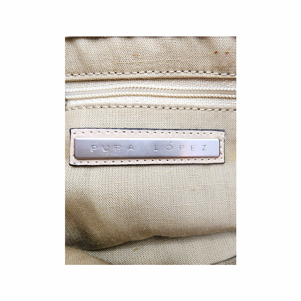 Leather Knot Clutch Bag - Pura López