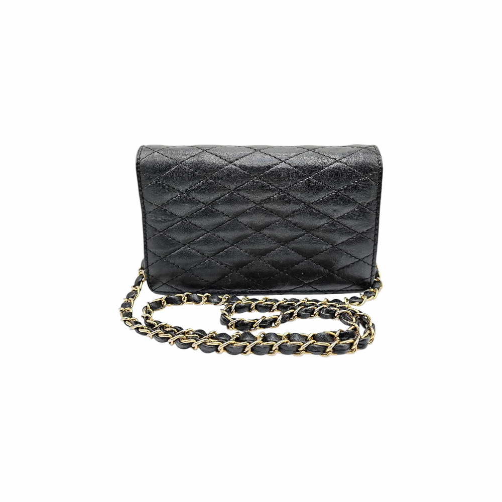 Vintage Quilted Lambskin Leather Flap Shoulder Bag