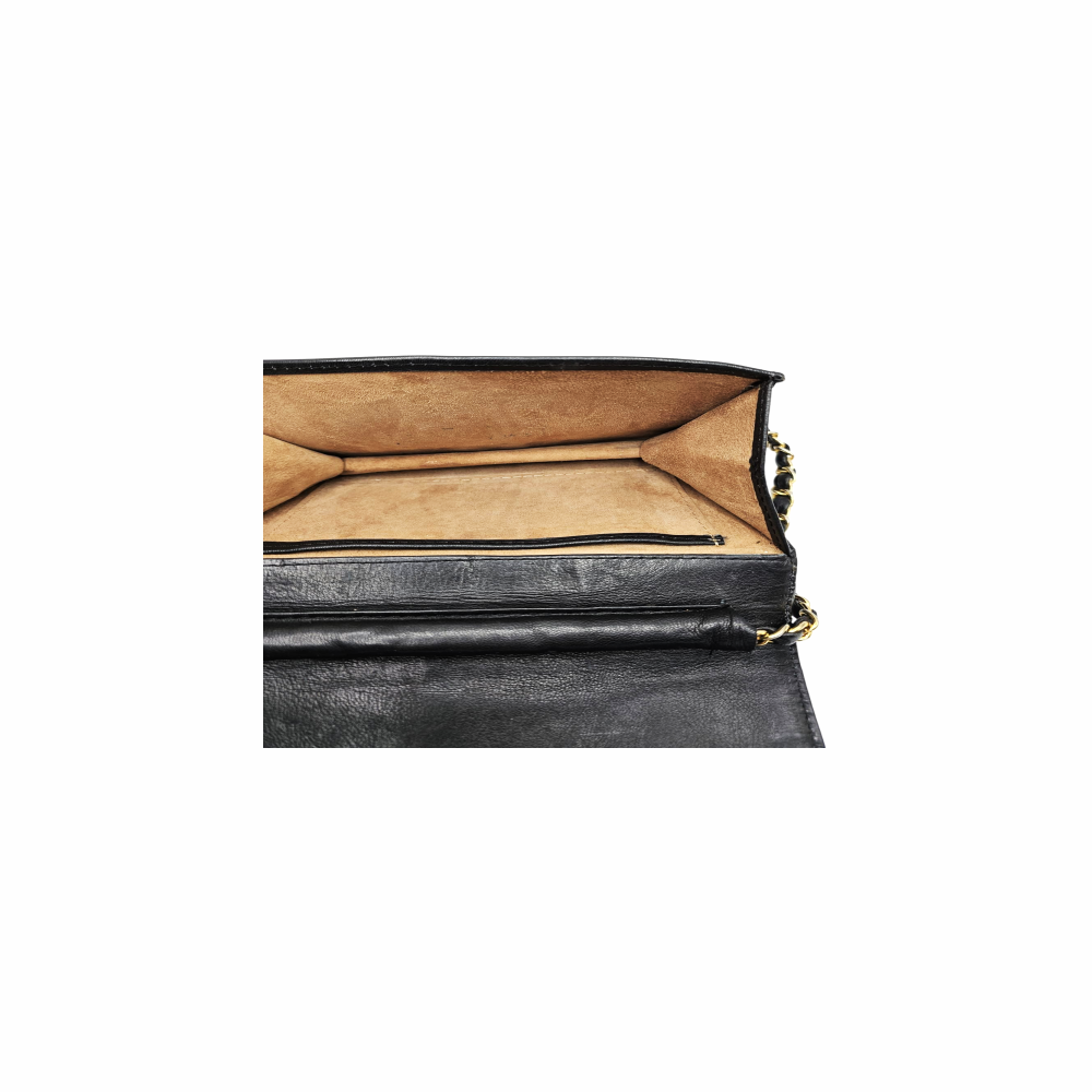 Vintage Quilted Lambskin Leather Flap Shoulder Bag