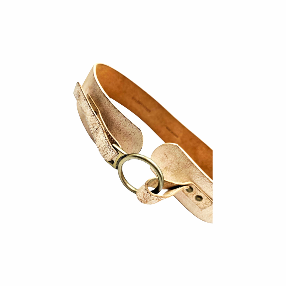 Loop & Snap Buckle Leather Belt - Ralph Lauren