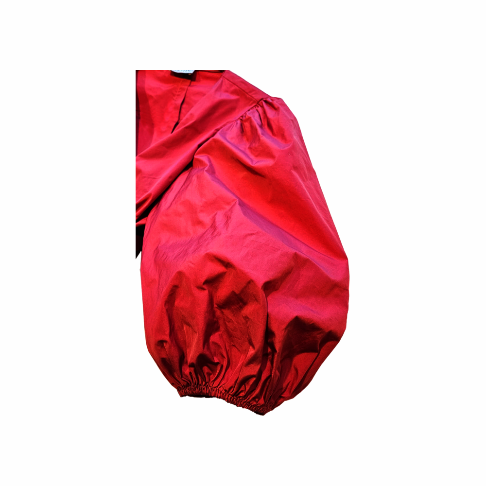 Taffeta Balloon Sleeves Wrap Shirt - RedValentino - Re:Velvet