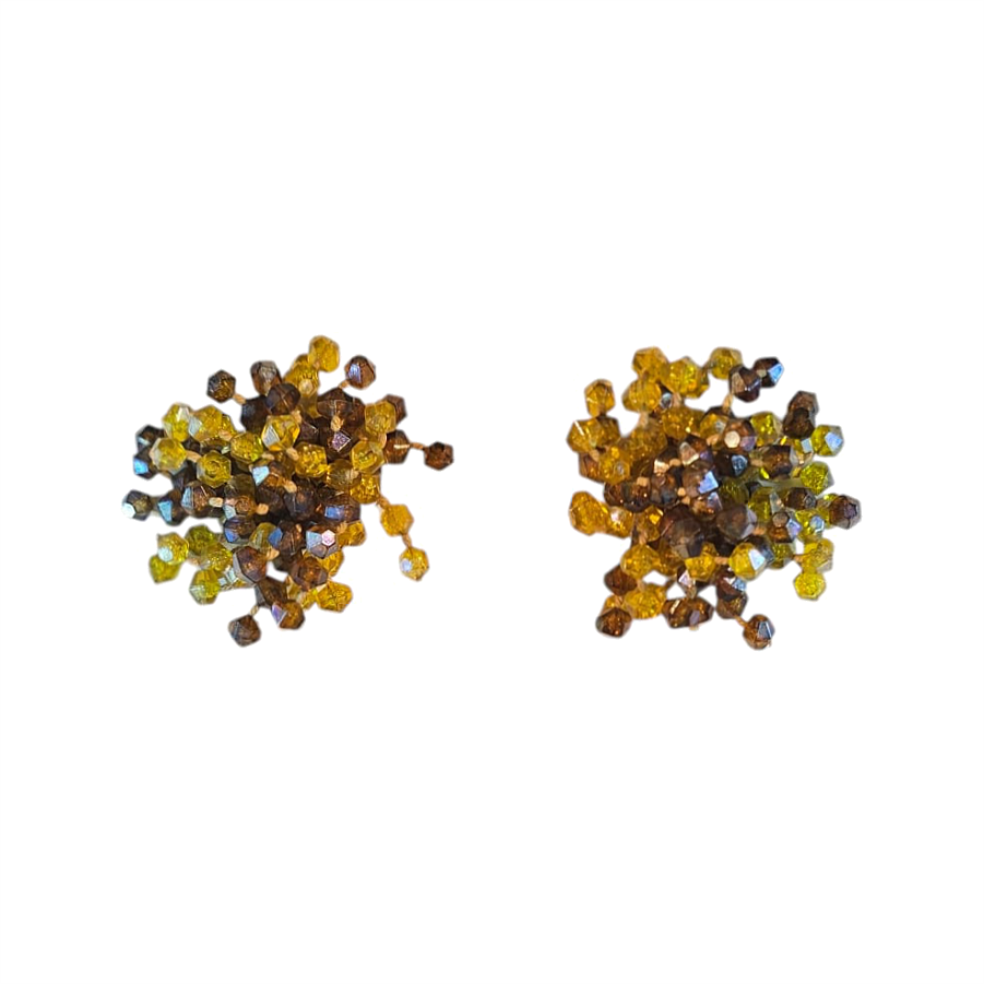Vintage Late 1950s Beads Earrings - Re:Velvet