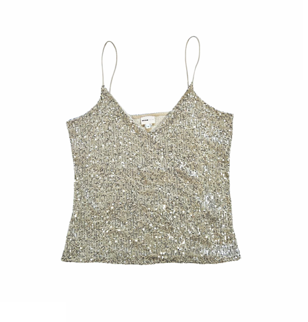 Spaghetti Strap Sequins Camisole - River Island London