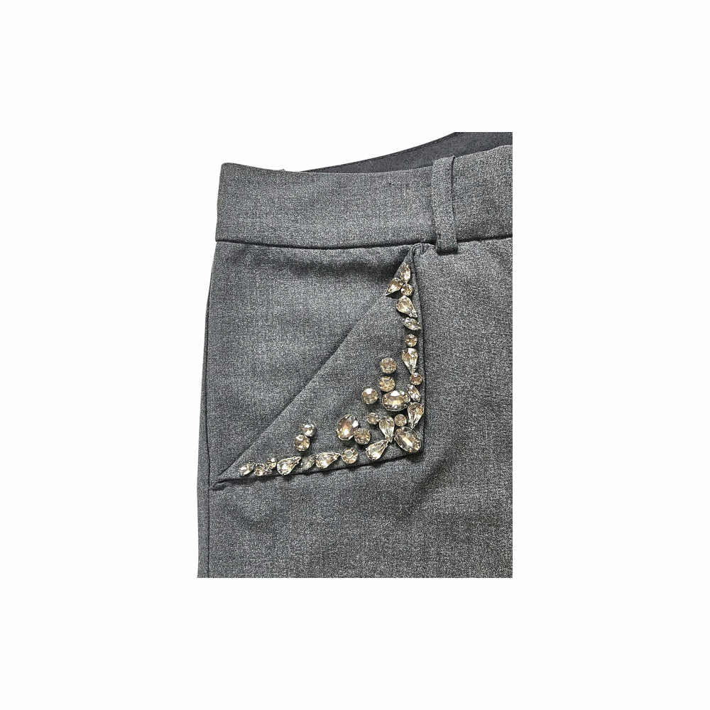 Bejewelled Knee-Length Tailored Bermuda Shorts - Robert Rodriguez