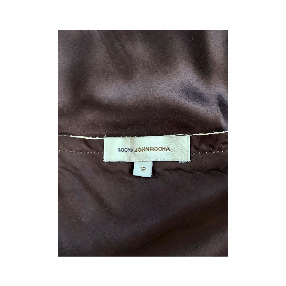 Embroidered Silk Satin Camisole Top - Rocha.John Rocha