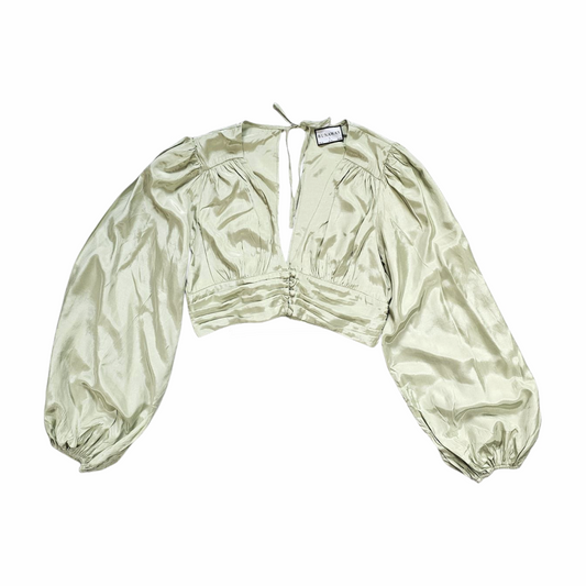 Puff Sleeves Cropped Top - Runaway