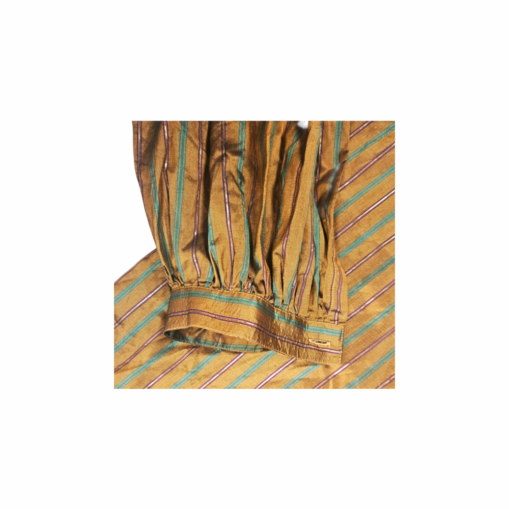 Late 1970s Silk Blouse with Ruffled Details - Saint George