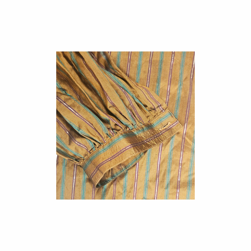 Late 1970s Silk Blouse with Ruffled Details - Saint George