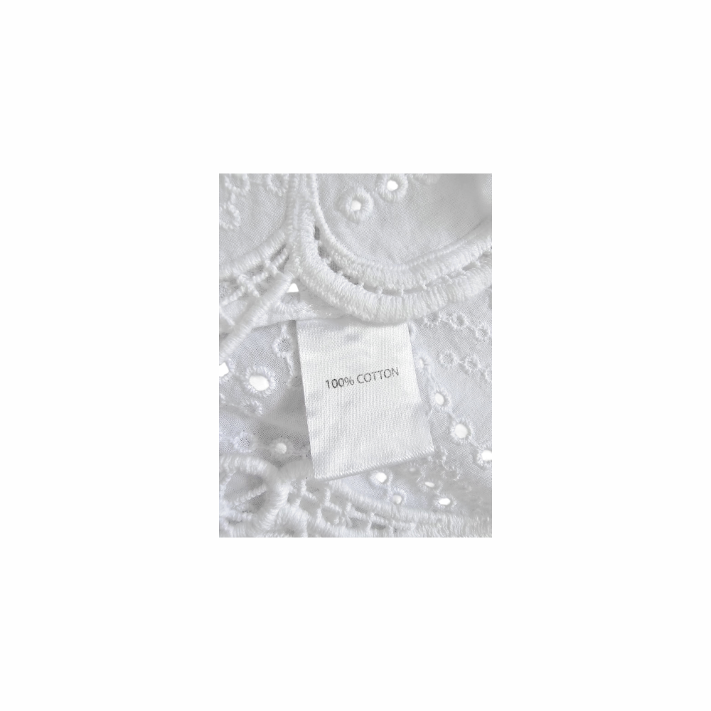 Broderie Anglaise Buttoned up Midi Dress - Saloni