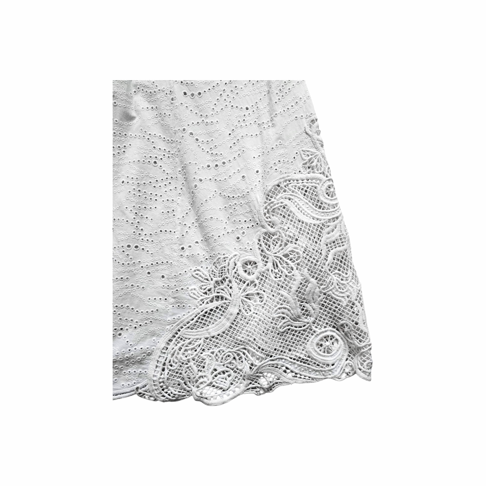Broderie Anglaise Buttoned up Midi Dress - Saloni