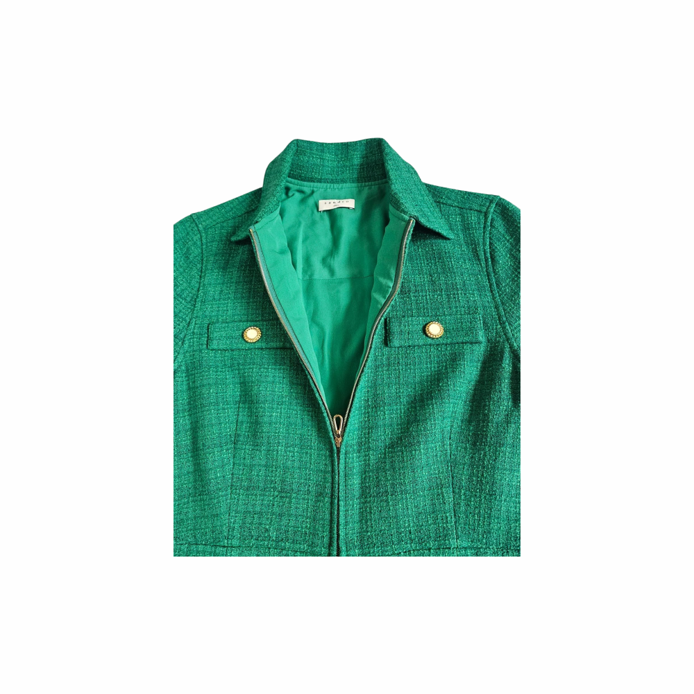 Zip-Up PlaySuit in Tweed - Sandro
