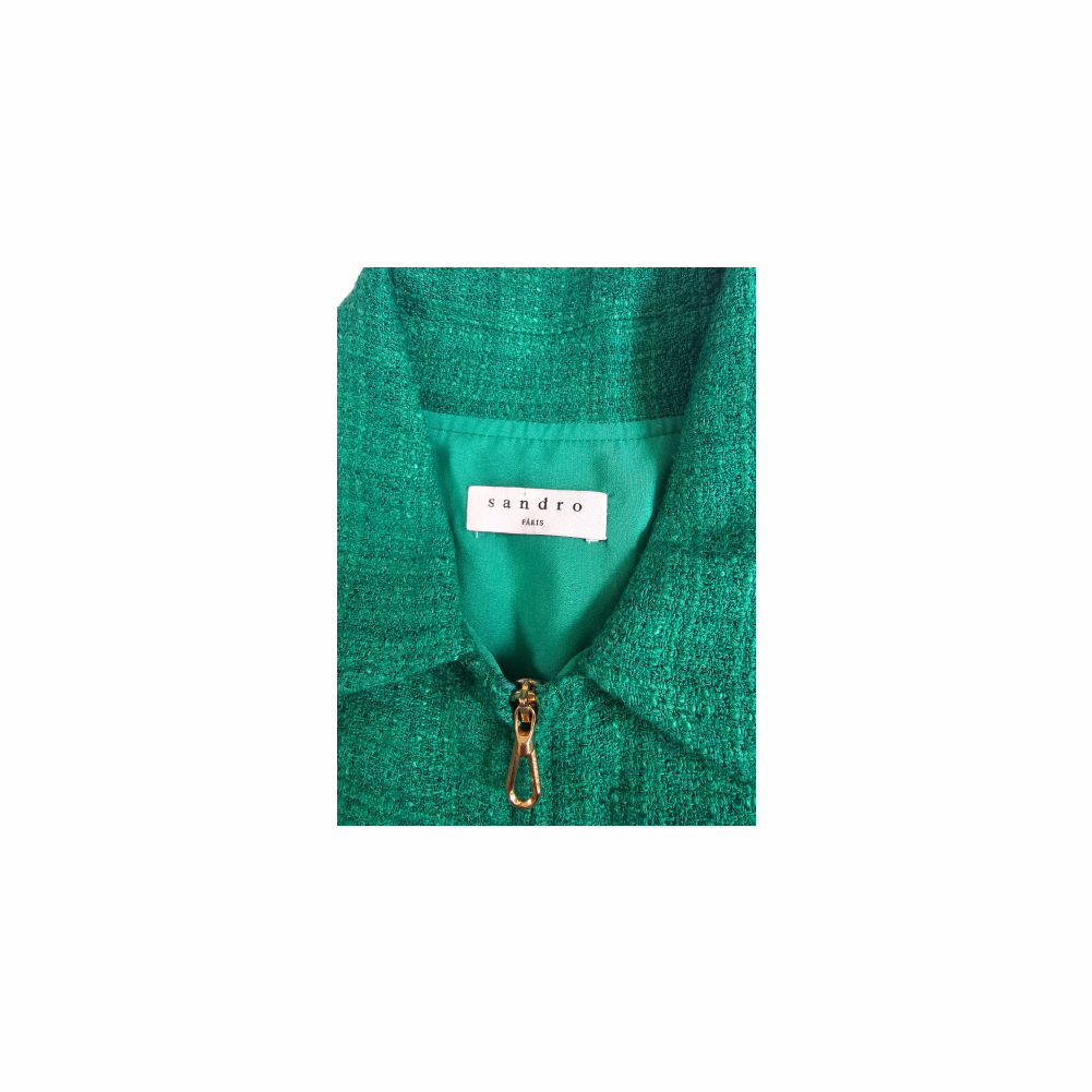 Zip-Up PlaySuit in Tweed - Sandro