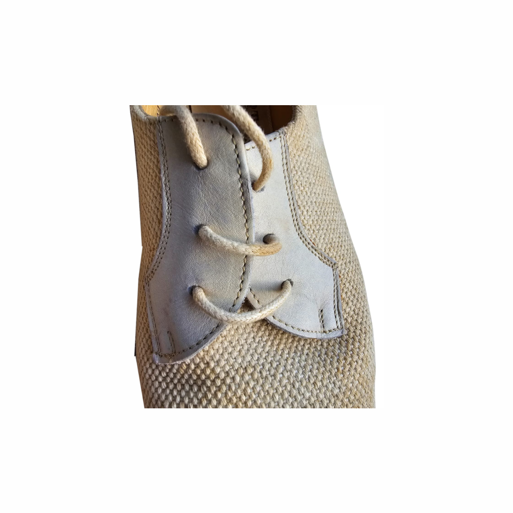 Leather and Canvas Oxford Shoes - Sartore - Re:Velvet