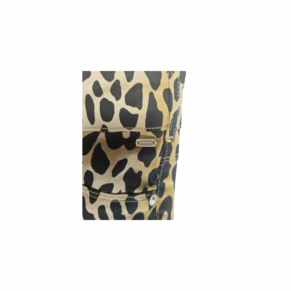 Leopard Print Skinny Jeans - Scotch & Soda