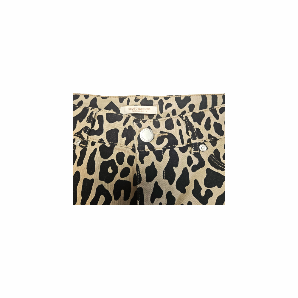 Leopard Print Skinny Jeans - Scotch & Soda