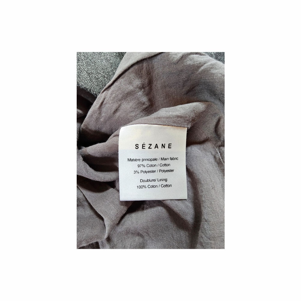 Grey Kimono Collar Jacket - Sézane