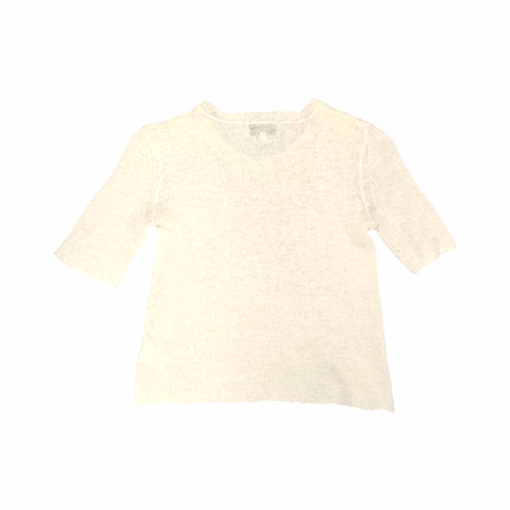 Wool & Mohair Short Sleeve Sweater - Carven - Re:Velvet