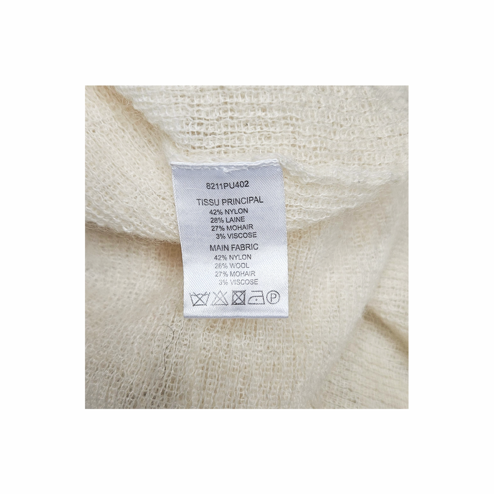 Wool & Mohair Short Sleeve Sweater - Carven - Re:Velvet