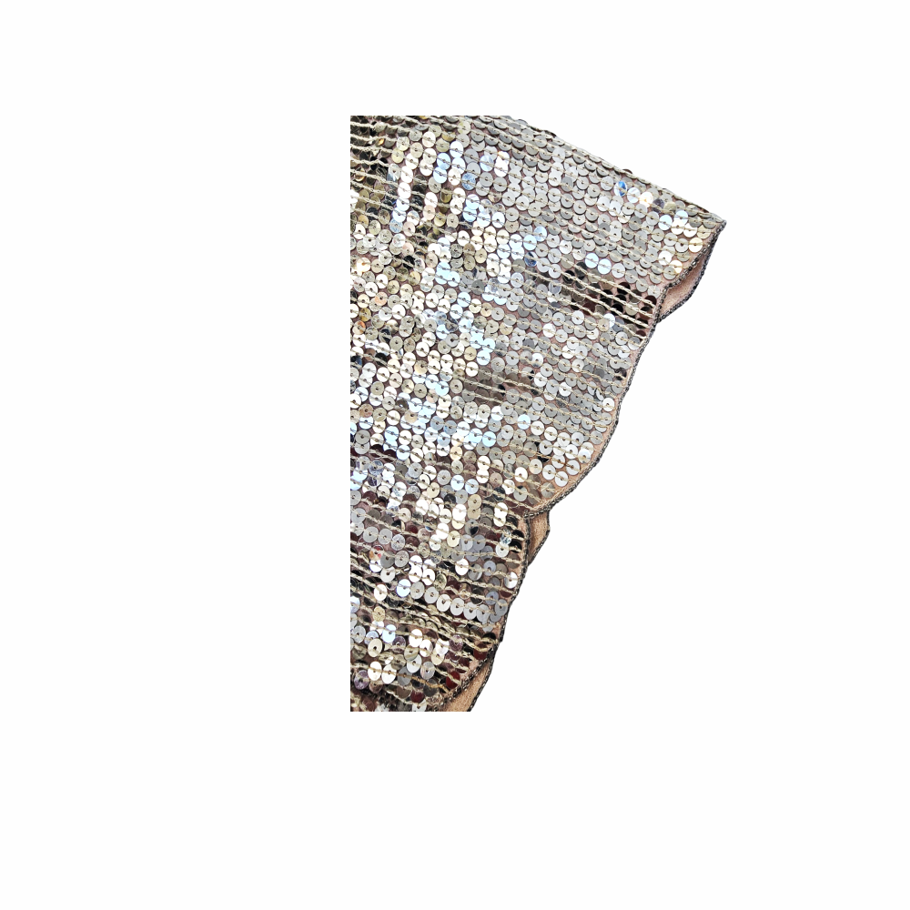 Early 1980s Silver Sequin Blouse