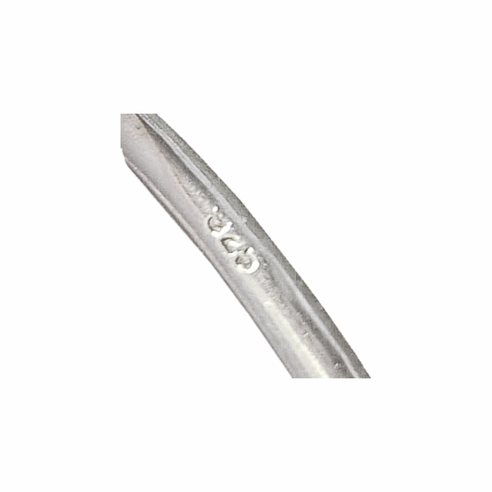 Mother of Pearl & Sterling Silver Adjustable Torque Necklace - Re:Velvet