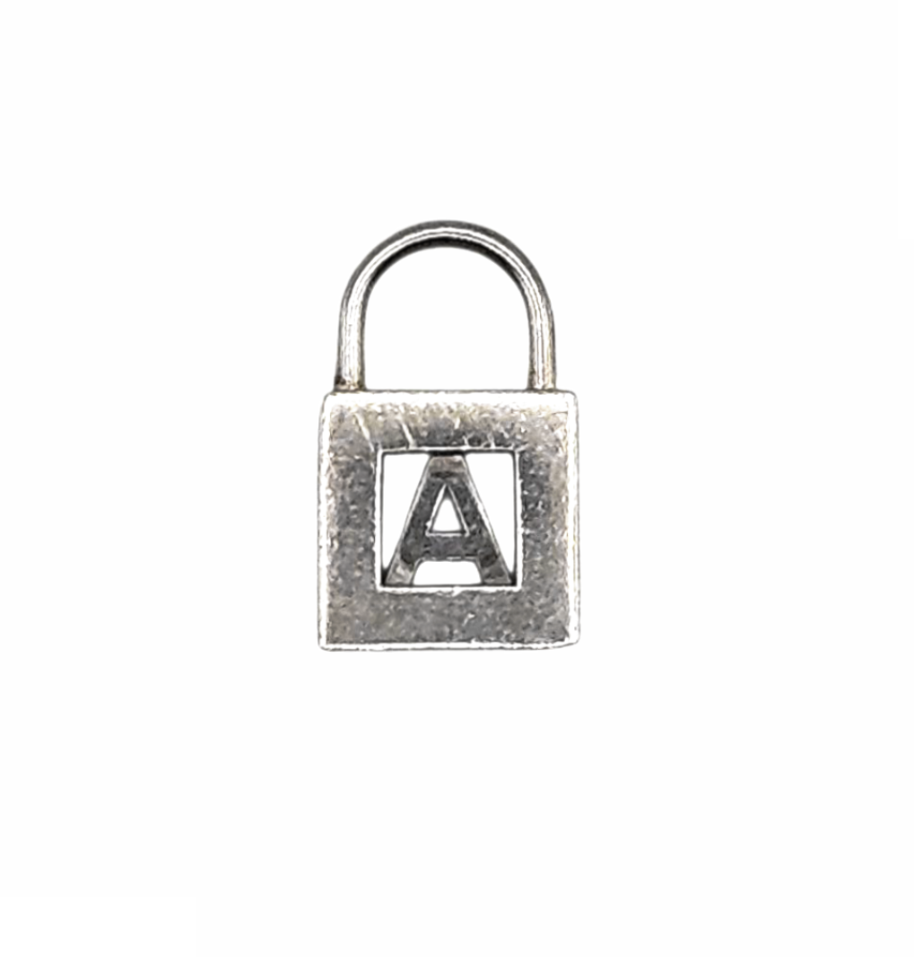 925 Silver Initial A" Nano Padlock Charm - Tiffany & Co