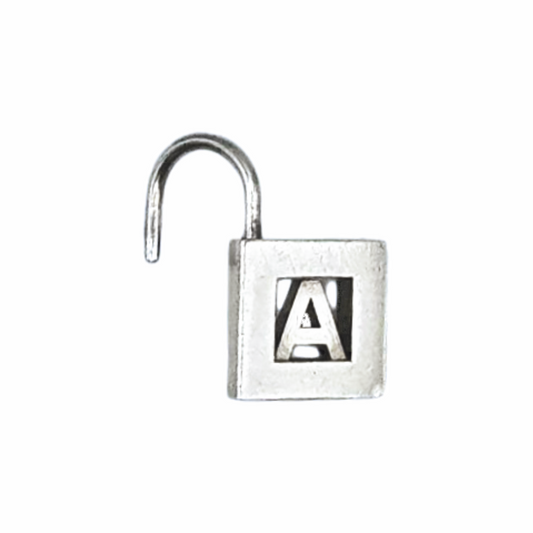 925 Silver Initial A" Nano Padlock Charm - Tiffany & Co