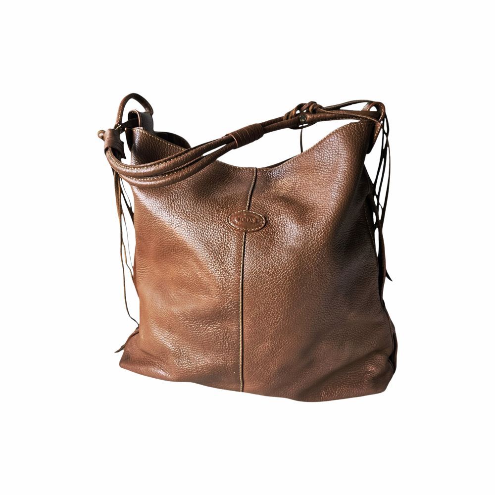 Leather Strip embellished Leather Square Tote - Tod´s - Re:Velvet