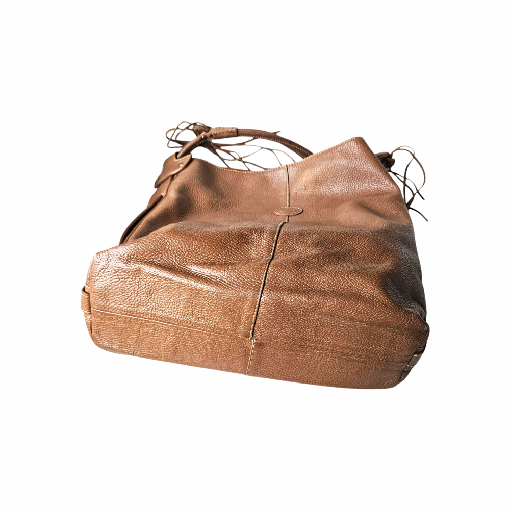 Leather Strip embellished Leather Square Tote - Tod´s - Re:Velvet