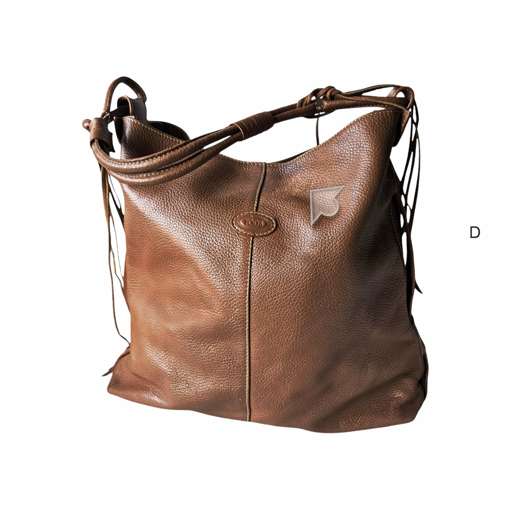 Leather Strip embellished Leather Square Tote - Tod´s - Re:Velvet