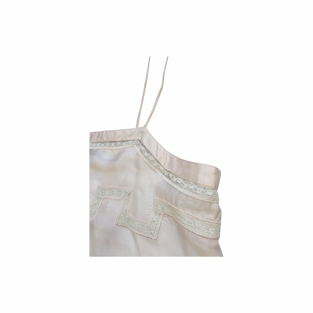 Retro-Style Spaghetti Strap Silk Camisole - Top Shop