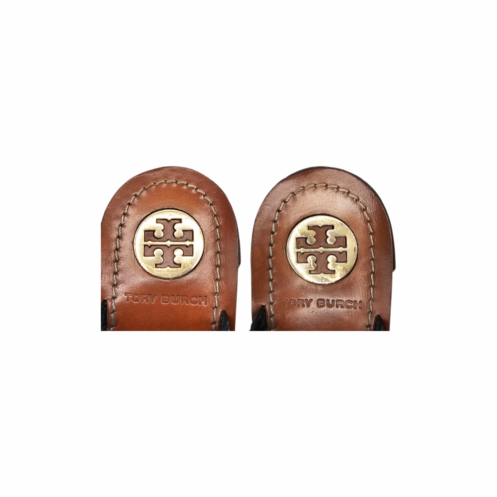 Chunky Heels Gladiator Leather Sandals - Tory Burch