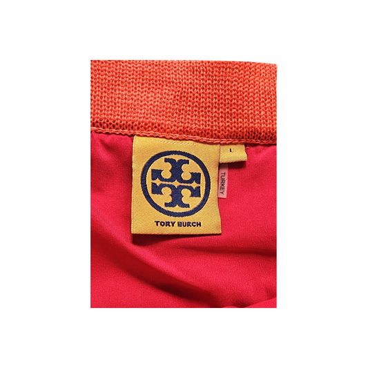 Textured Cotton Pencil Skirt with Frayed Hemline - Tory Burch