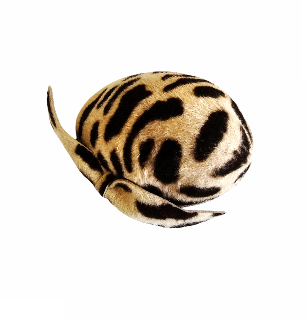 Leopard Print Wool Hat - Tracy Chaplin - Re:Velvet