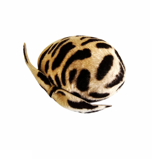 Leopard Print Wool Hat - Tracy Chaplin - Re:Velvet