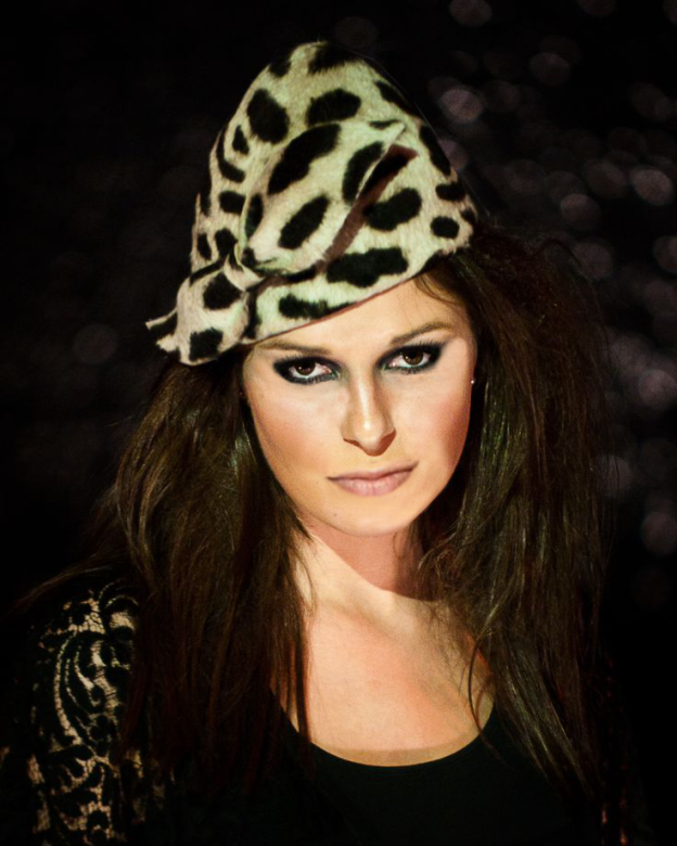 Leopard Print Wool Hat - Tracy Chaplin - Re:Velvet