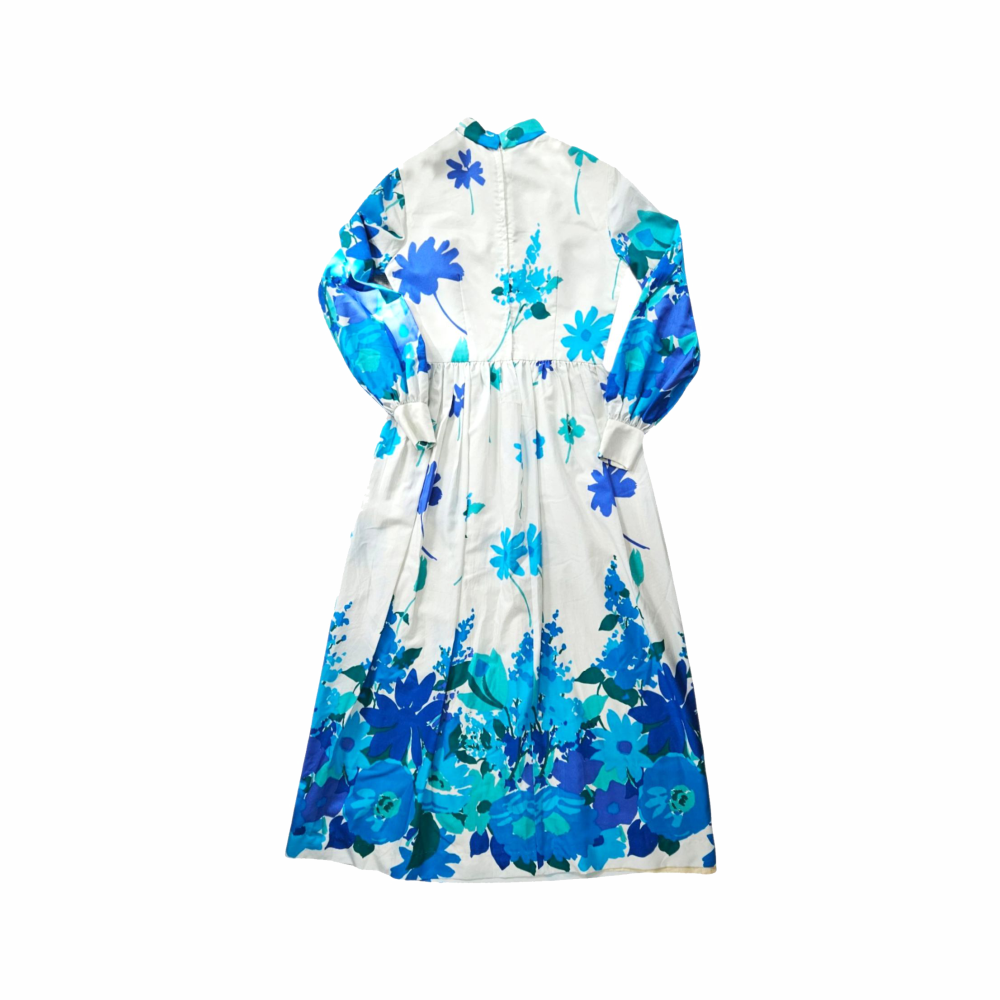 1970s Vintage Maxi Floral Dress - Trina Lewis