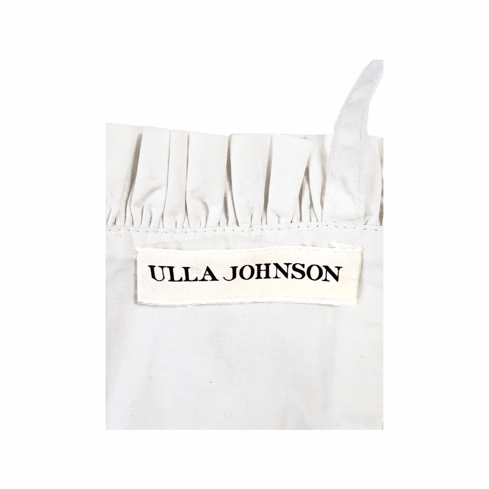 Ruffle Hem Corset-Style Tie Strap Top - Ulla Johnson