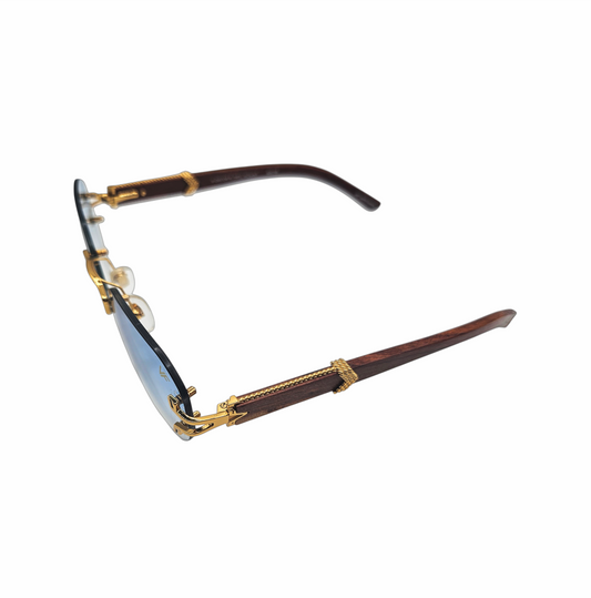 Company V-Decor XL Woods Rimless Sunglasses - Vintage Frames - Re:Velvet