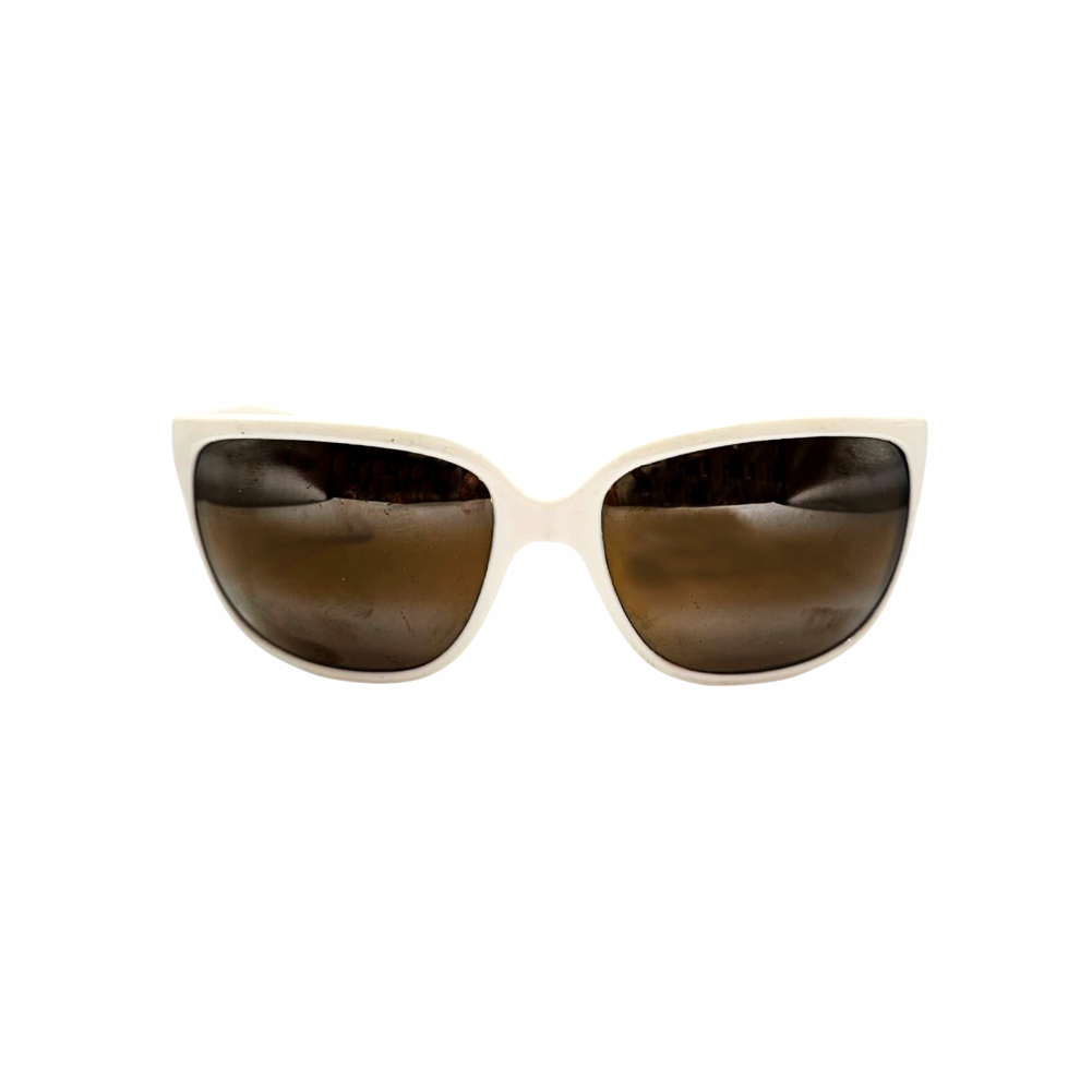 Vintage 1980s - PX-2000 White Nylon Cat-Eye Sunglasses - Vuarnet