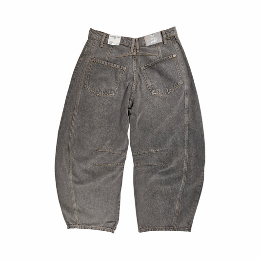 Mid Rise Barrel Balloon Jeans in Stone Washed Denim - We The Free
