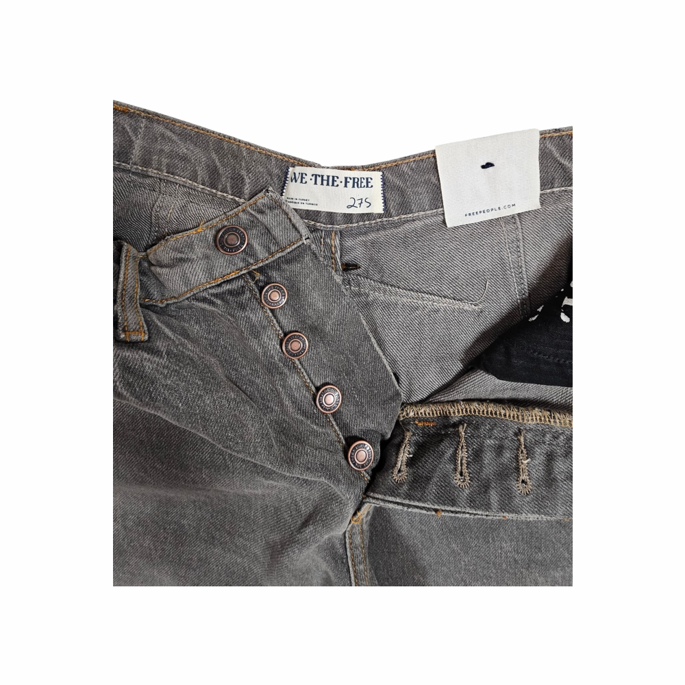 Mid Rise Barrel Balloon Jeans in Stone Washed Denim - We The Free
