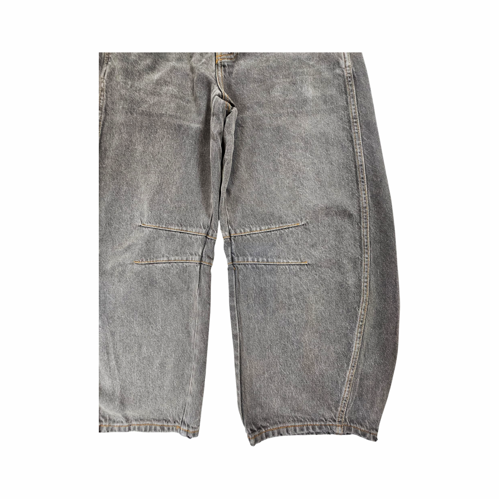 Mid Rise Barrel Balloon Jeans in Stone Washed Denim - We The Free