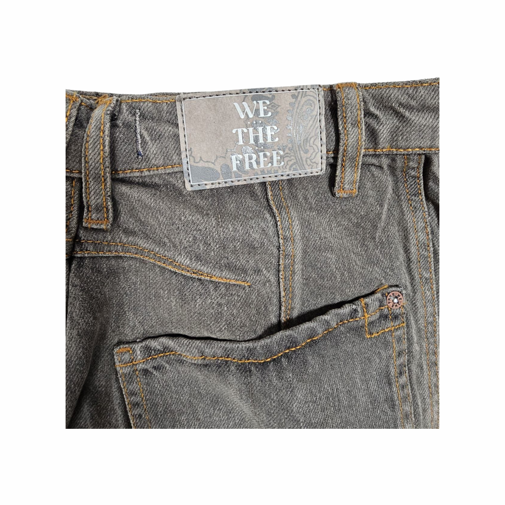 Mid Rise Barrel Balloon Jeans in Stone Washed Denim - We The Free