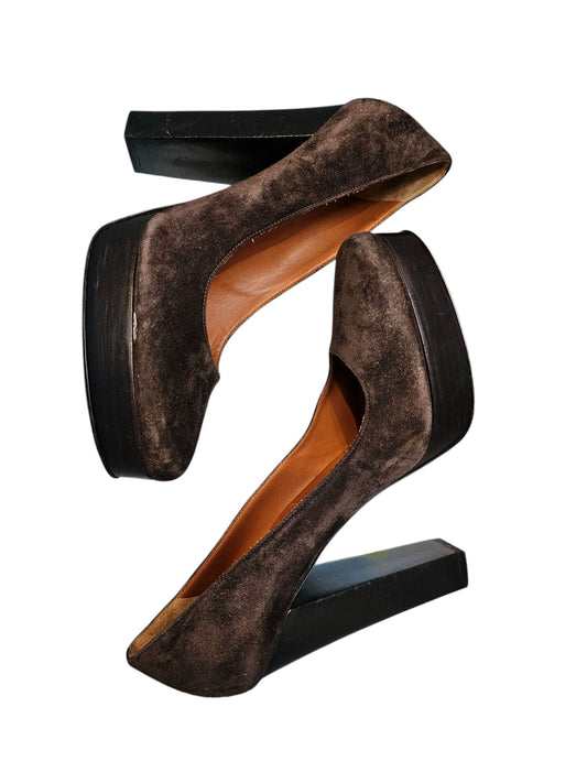 Suede Platform Pumps - LANVIN - Re:Velvet