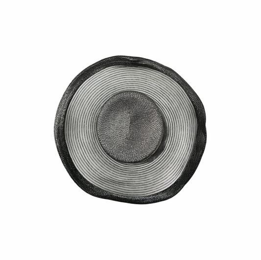 80s Wide Semi Sheer Brim Elegant Sun Hat