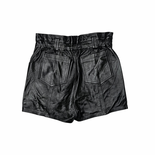 Wide Leg Leather Drawstring Shorts - Cruise - Re:Velvet