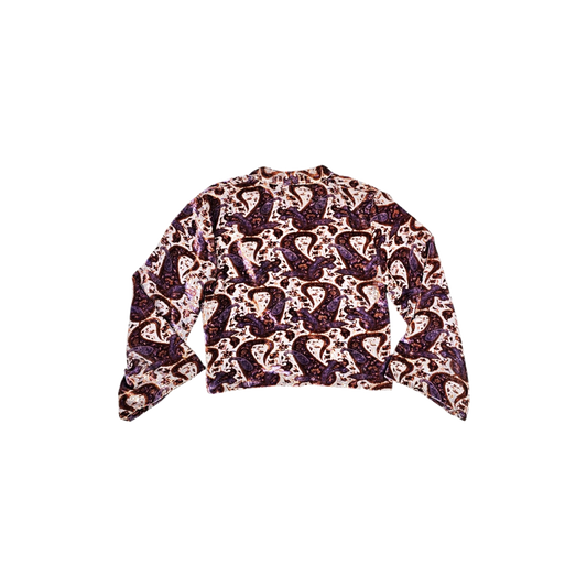 Soft Velvet Print Kimono Jacket - Winter Kate