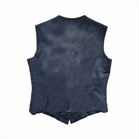 Vintage 1990s Satin Vest with Ornate Buttons - Y de G - Re:Velvet