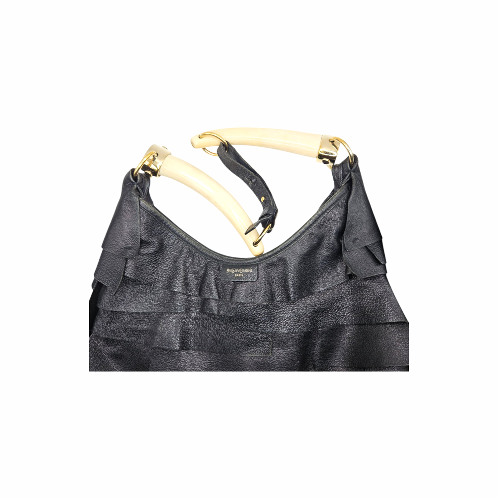 Vintage Leather Shoulder Bag - Yves Saint Laurent
