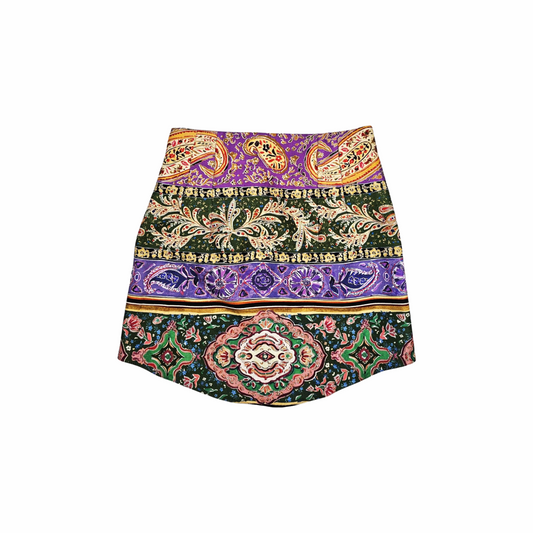 A-Line Mini Skirt with Bold Print - Zara